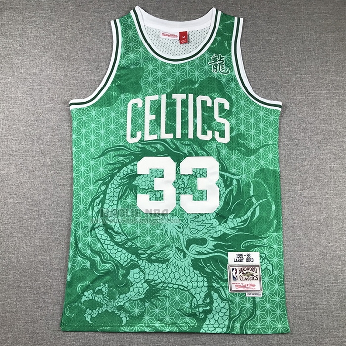 Maglia
 Larry Bird NO 33 Boston Celtics Throwback Asian Heritage 1985-86 Verde
